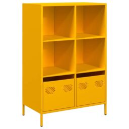 Berkfield Home Highboard¬†Mustard Yellow 68x39x103.5 cm Steel - thumbnail 2