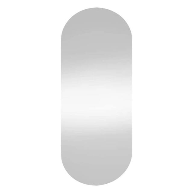 Berkfield Home Wall Mirror 35x80 cm Glass Oval in Silver - image 1