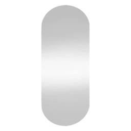 Berkfield Home Wall Mirror 35x80 cm Glass Oval in Silver