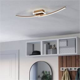 Loops Elegant Bronze Ceiling Light for Indoor Space - Stylish Semi Flush