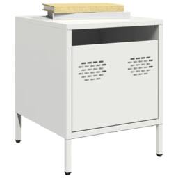 Berkfield Home Timeless Bedside Cabinets¬†2 pcs White 35x39x43.5 cm Steel - thumbnail 2