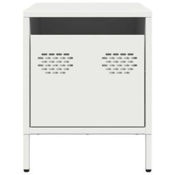 Berkfield Home Timeless Bedside Cabinets¬†2 pcs White 35x39x43.5 cm Steel - thumbnail 5