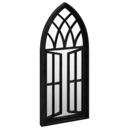 Berkfield Home Mirror Black 70x30 cm Iron for Indoor Use - thumbnail 3