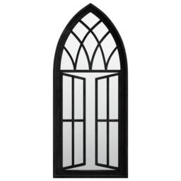 Berkfield Home Mirror Black 70x30 cm Iron for Indoor Use - thumbnail 1