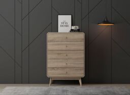 KUDL HOME BR15 Chest of Drawers in Light Oak - thumbnail 2