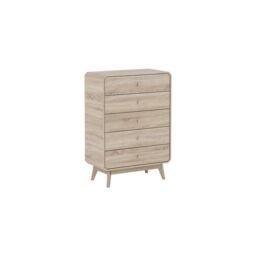 KUDL HOME BR15 Chest of Drawers in Light Oak - thumbnail 1