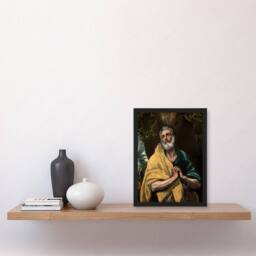 Artery8 Apostle Guilt Saint Peter in Tears El Greco Framed Wall Art Print - Size: A4 - thumbnail 2