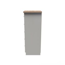 Ready Assembled 2 U Cambridge 5 Drawer Tall Bedside (Ready Assembled) in Cream - thumbnail 3