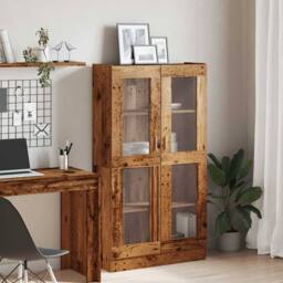Berkfield Home Highboard Old Wood 82.5x30.5x150 cm Engineered Wood in Brown - thumbnail 3