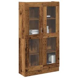 Berkfield Home Highboard Old Wood 82.5x30.5x150 cm Engineered Wood in Brown - thumbnail 2