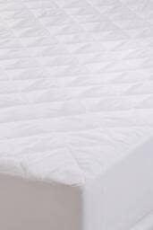 BHS Hotel Collection Cotton Mattress Protector in White - Size: King - thumbnail 2
