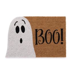 Garden Greatness Halloween Ghost Boo Coir Door Mat in Brown - Size: 1 Pack - thumbnail 2
