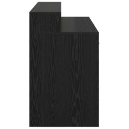 Berkfield Home Desk Black Oak 120x55x91 cm Engineered Wood - Size: 120 x 55 x 91 cm - thumbnail 7