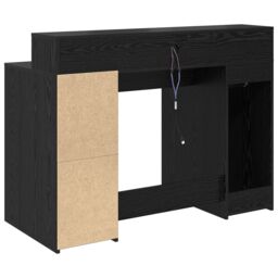 Berkfield Home Desk Black Oak 120x55x91 cm Engineered Wood - Size: 120 x 55 x 91 cm - thumbnail 8
