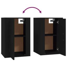 Berkfield Home Wall Mounted TV Cabinets 2 pcs Black 40x34.5x60 cm - thumbnail 9