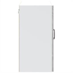 Berkfield Home Kitchen Wall Cabinet with Glass Door Kalmar Grey Sonoma Wood - thumbnail 8