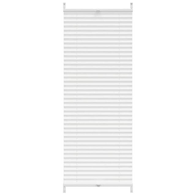 Berkfield Home Plisse Blind 60x125cm White Pleated Blind - Size: 60x125 cm - image 1