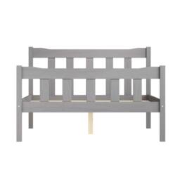 Wyld Haus Tralee Grey Washed Pine King Bed with Panelled Headboard & Footboard - thumbnail 4