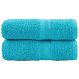 Berkfield Home Premium Soap Towels SOLUND 2 pcs Turquoise 30x30 cm 600 gsm in Blue