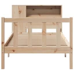 Berkfield Home Decorative Bookcase Bed without Mattress 75x190 cm Small Single S in Natural - thumbnail 4