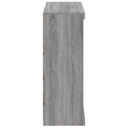Berkfield Home Sideboard with LED Lights Grey Sonoma 81x37x100 cm - Size: 81 x 37 x 100 cm - thumbnail 7