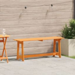 Berkfield Home Outdoor Bench Acacia 119x35x47 cm Solid Wood Pine in Brown - Size: 119 x 35 x 47 cm - thumbnail 1