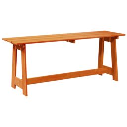 Berkfield Home Outdoor Bench Acacia 119x35x47 cm Solid Wood Pine in Brown - Size: 119 x 35 x 47 cm - thumbnail 6