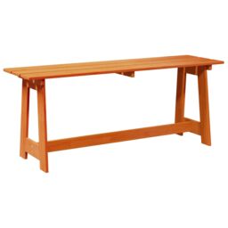 Berkfield Home Outdoor Bench Acacia 119x35x47 cm Solid Wood Pine in Brown - Size: 119 x 35 x 47 cm - thumbnail 2