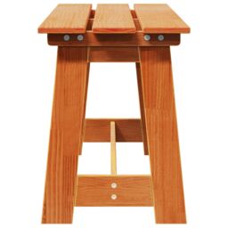 Berkfield Home Outdoor Bench Acacia 119x35x47 cm Solid Wood Pine in Brown - Size: 119 x 35 x 47 cm - thumbnail 5