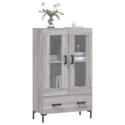Berkfield Home Highboard Grey Sonoma 69.5x31x115 cm Engineered Wood - thumbnail 1