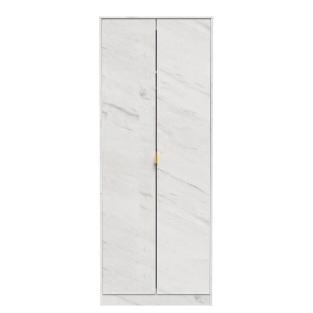 Ready Assembled 2 U Tamworth 2 Door Wardrobe (Ready Assembled) in Off-White - image 1