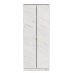 Ready Assembled 2 U Tamworth 2 Door Wardrobe (Ready Assembled) in Off-White - thumbnail 1