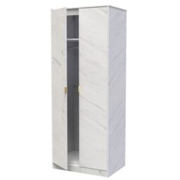 Ready Assembled 2 U Tamworth 2 Door Wardrobe (Ready Assembled) in Off-White - thumbnail 5