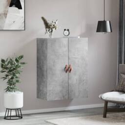 Berkfield Home Wall Mounted Cabinet Concrete Grey 69.5x34x90 cm - thumbnail 3