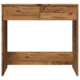 Berkfield Home Desk Old Wood 80x40x75 cm Engineered Wood in Brown - Size: 80 x 40 x 75 cm - thumbnail 5