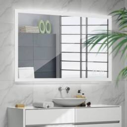 Dprodo LED Bathroom Mirror, Anti-Fog, Dimmable, Wall Mounted in Cool White - Size: 80 cm x 60 cm - thumbnail 9