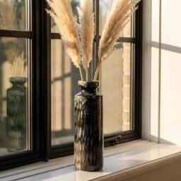 Garden Greatness Obsidian Reactive Glaze Tall Vase - Size: 1 Pack - thumbnail 2