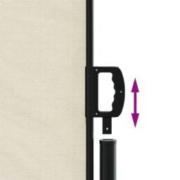 Berkfield Home Retractable Side Awning Cream 220x300 cm - thumbnail 6