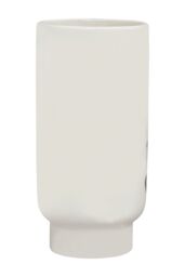 Orsina Lightweight Black & White Small Vase, Minimalist Ceramic Flower Vase, Robust Ceramic Vase For Flowers - thumbnail 2