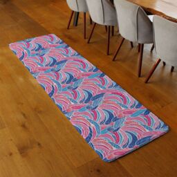 Benjamin Tate Design Boho Pink Runner Rug in Natural - Size: 67 cm x 230 cm - thumbnail 2