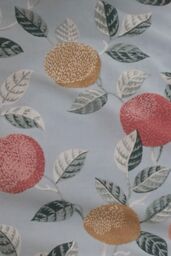 Dreams & Drapes 'Botanical' Fruit Lined Pair of Pencil Pleat Curtains in Green - Size: 167 cm width x 183 cm drop - thumbnail 4