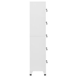 Berkfield Home Locker Cabinet Light Grey 38x40x180 cm Steel - Size: 38 x 40 x 180 cm - thumbnail 3