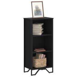 Berkfield Home Modern Bookcase Black 50x31x106 cm Engineered Wood - Size: 50 x 31 x 106 cm - thumbnail 2
