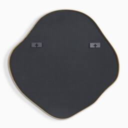 FurnitureboxUK Vita Gold Metal Small 60x60cm Pebble Shape Wall Mirror - Size: 60x60 cm - thumbnail 5