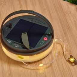 mysmartbuy Solar or USB Powered Gazebo Light with Retractable String Lighting in White - thumbnail 5
