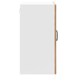 Berkfield Home Kitchen Wall Cabinet with Glass Door Lucca Old Wood Engineered Wood in Brown - thumbnail 8