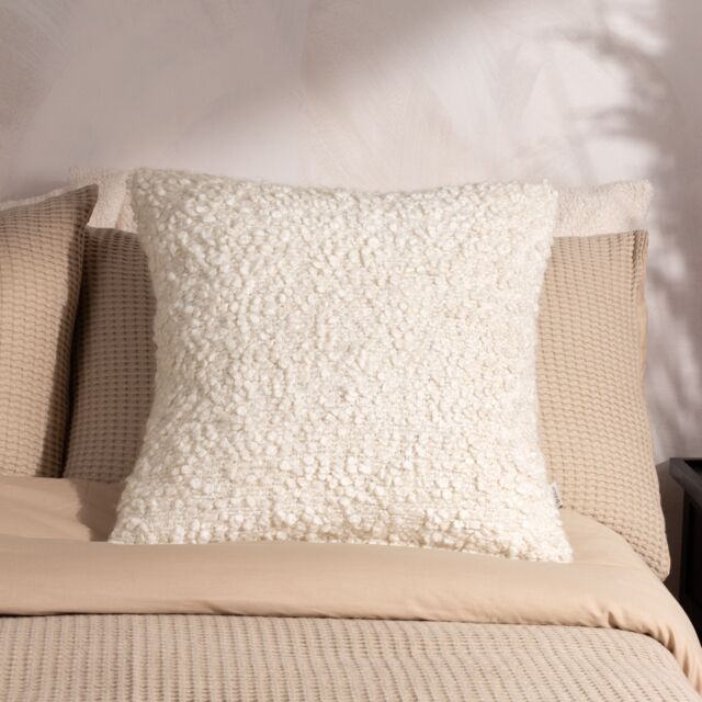 Yard Ulsmere Boucle Cushion in Ecru - Size: 45 cm x 45 cm - image 1