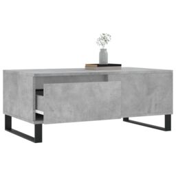 Berkfield Home Coffee Table Concrete Grey 90x50x36.5 cm Engineered Wood - thumbnail 3