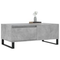 Berkfield Home Coffee Table Concrete Grey 90x50x36.5 cm Engineered Wood - thumbnail 4