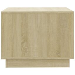 Berkfield Home Coffee Table Sonoma Oak 55x55x43 cm Engineered Wood in Brown - Size: 55 x 55 x 43 cm - thumbnail 6